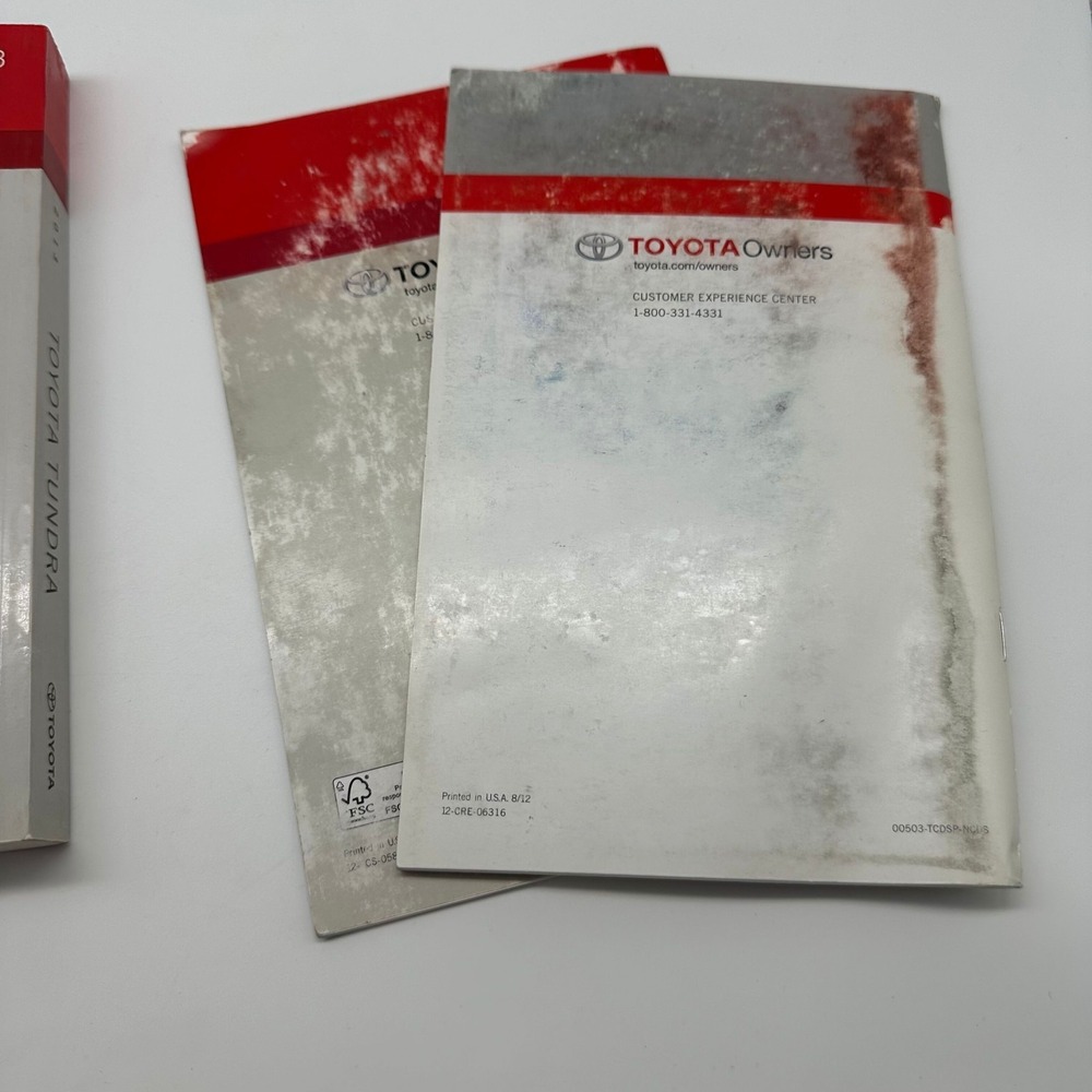 2013 Toyota Tundra Owners Manual OEM Set w/ Quick Reference - Picture 4 of 7